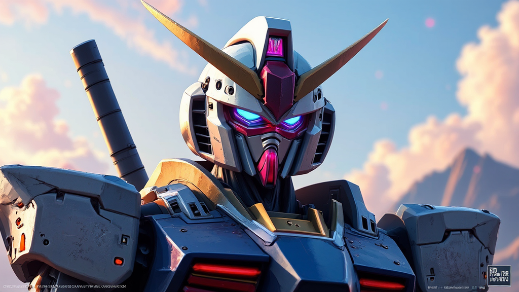 Gundam robot in ninja