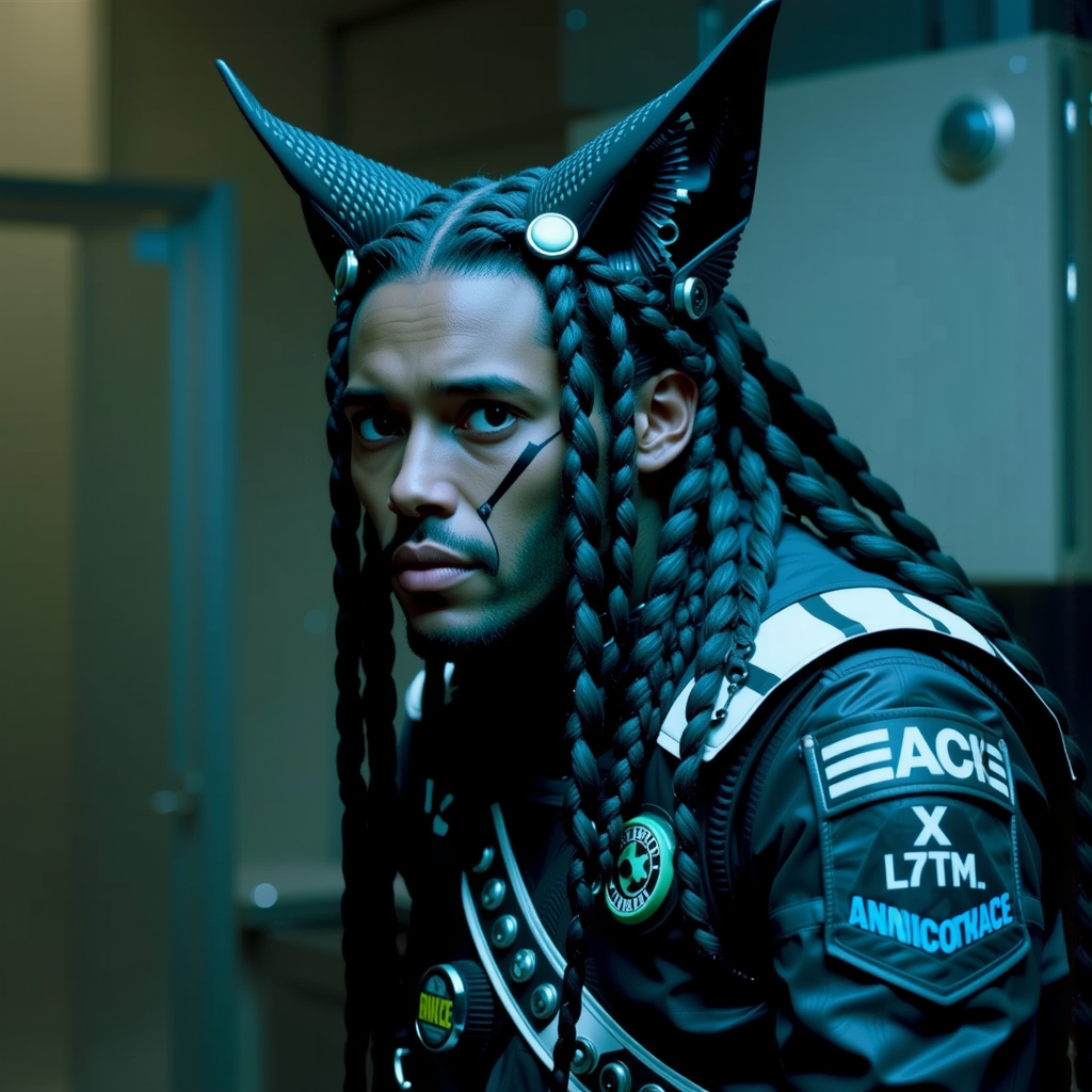 Black male lynx human