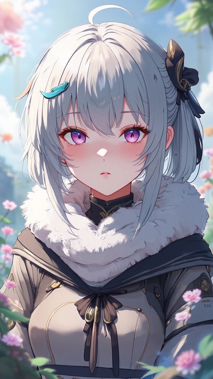 Girl in a futuristic
