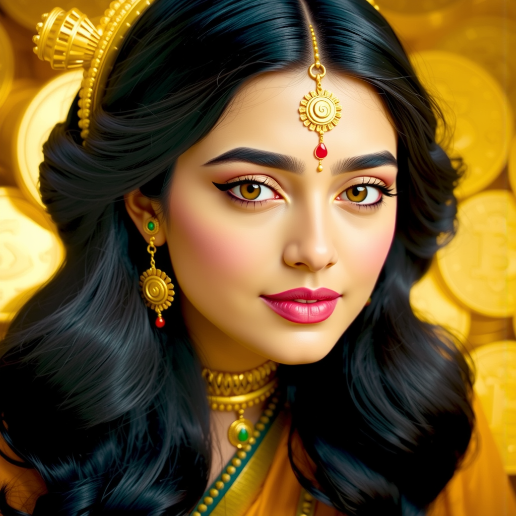Goddess Lakshmi in a