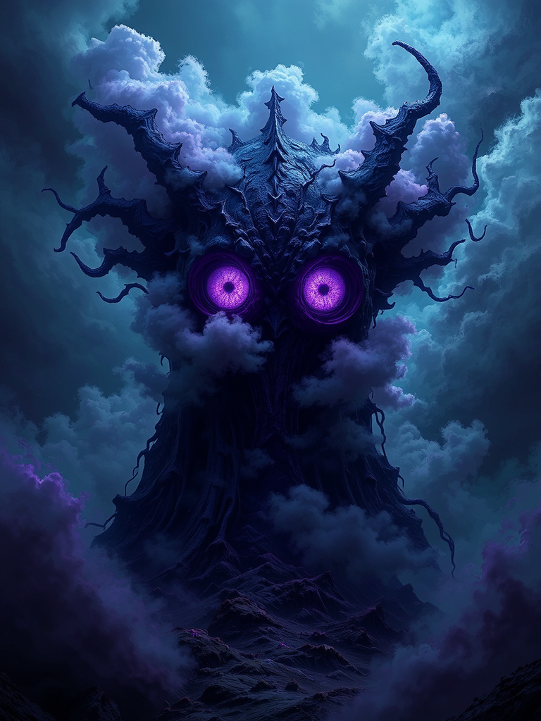 Dark purple void creature