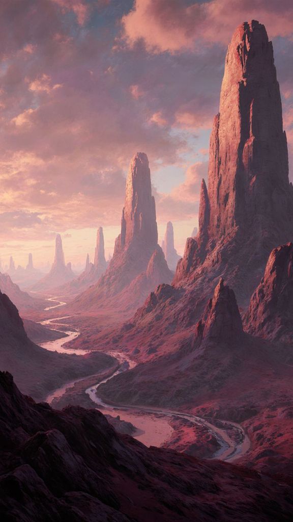 abstract alien landscape, hdr, trending on artstation