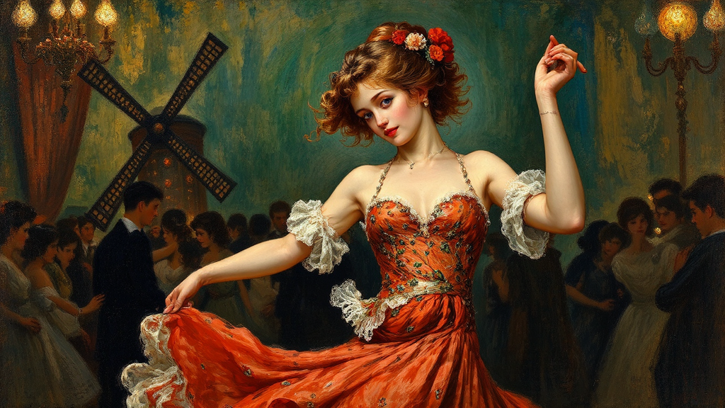 A woman dancing in