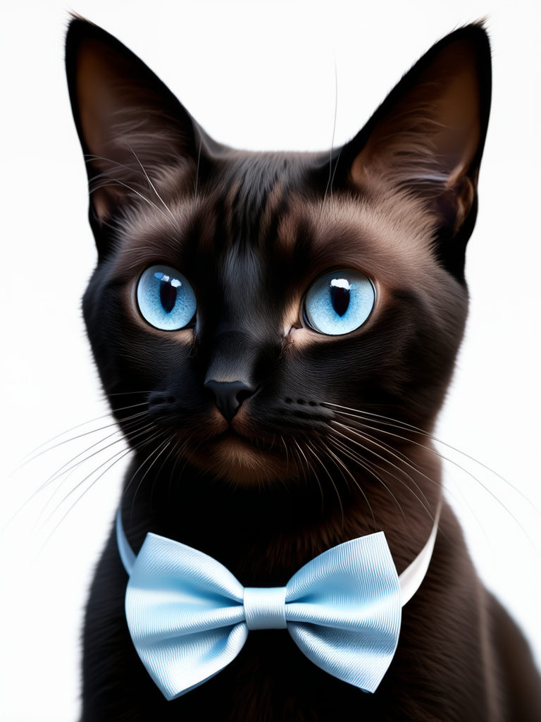 A black Siamese cat
