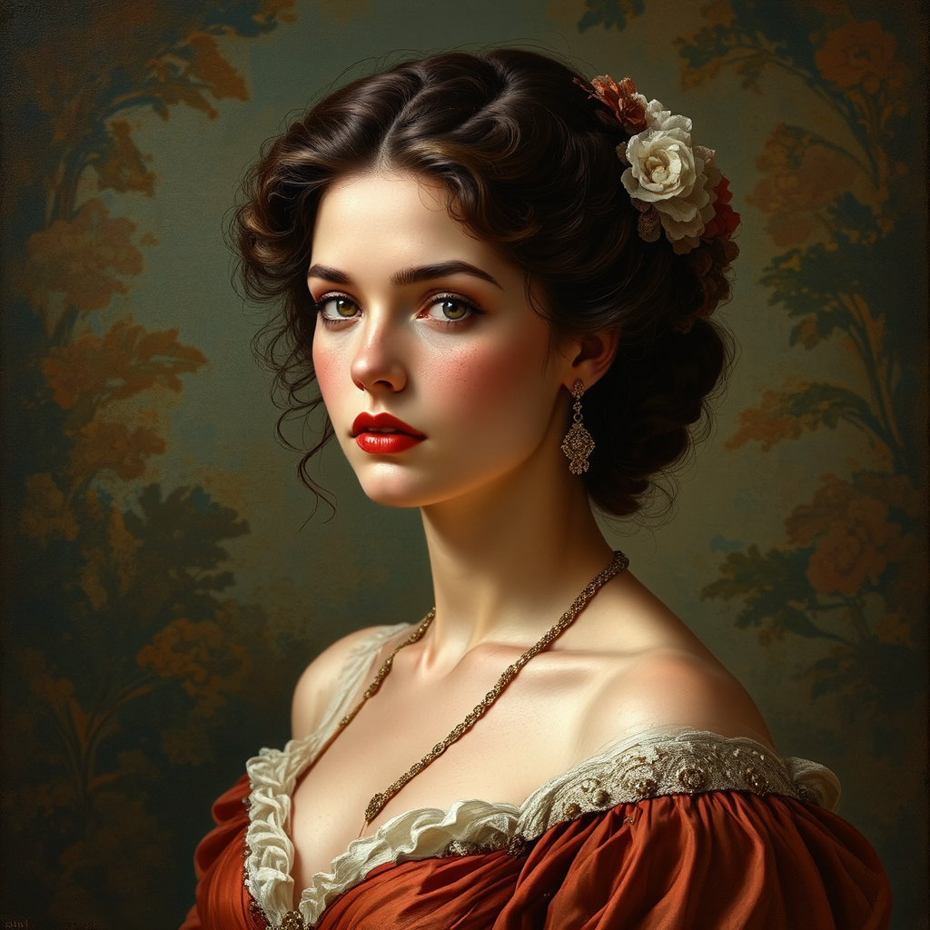 Woman in classical attire
