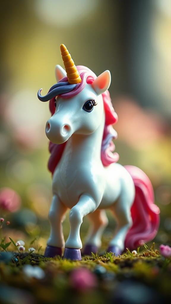 A plasticine unicorn with