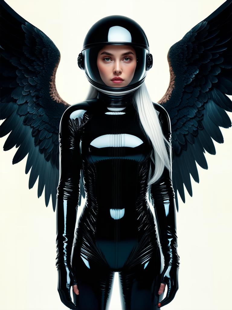 Portrait of a winged