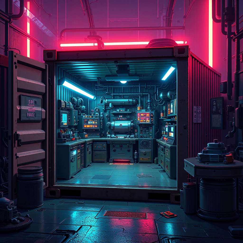 Small sci-fi machine shop