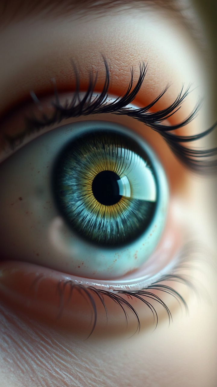 Closeup of eye with