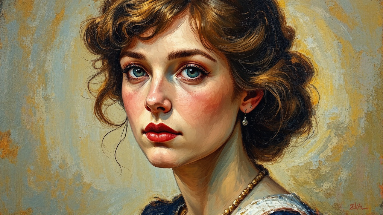 Portrait painting of Alice