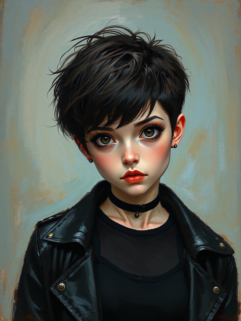 Impressionist portrait of a