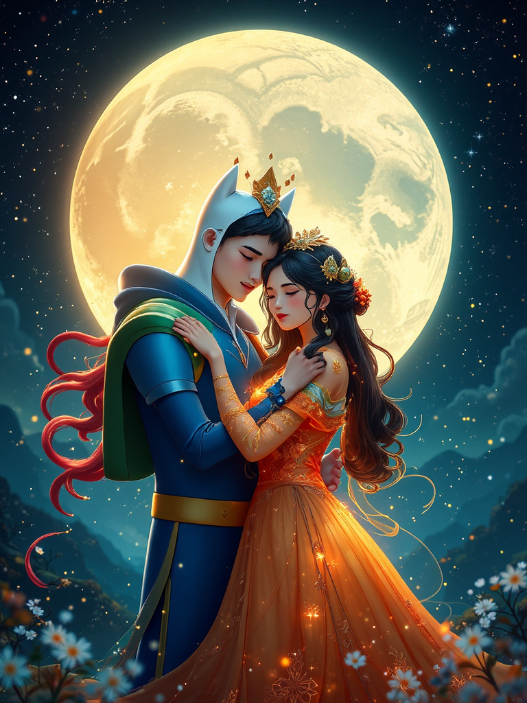 Fire princess and Finn