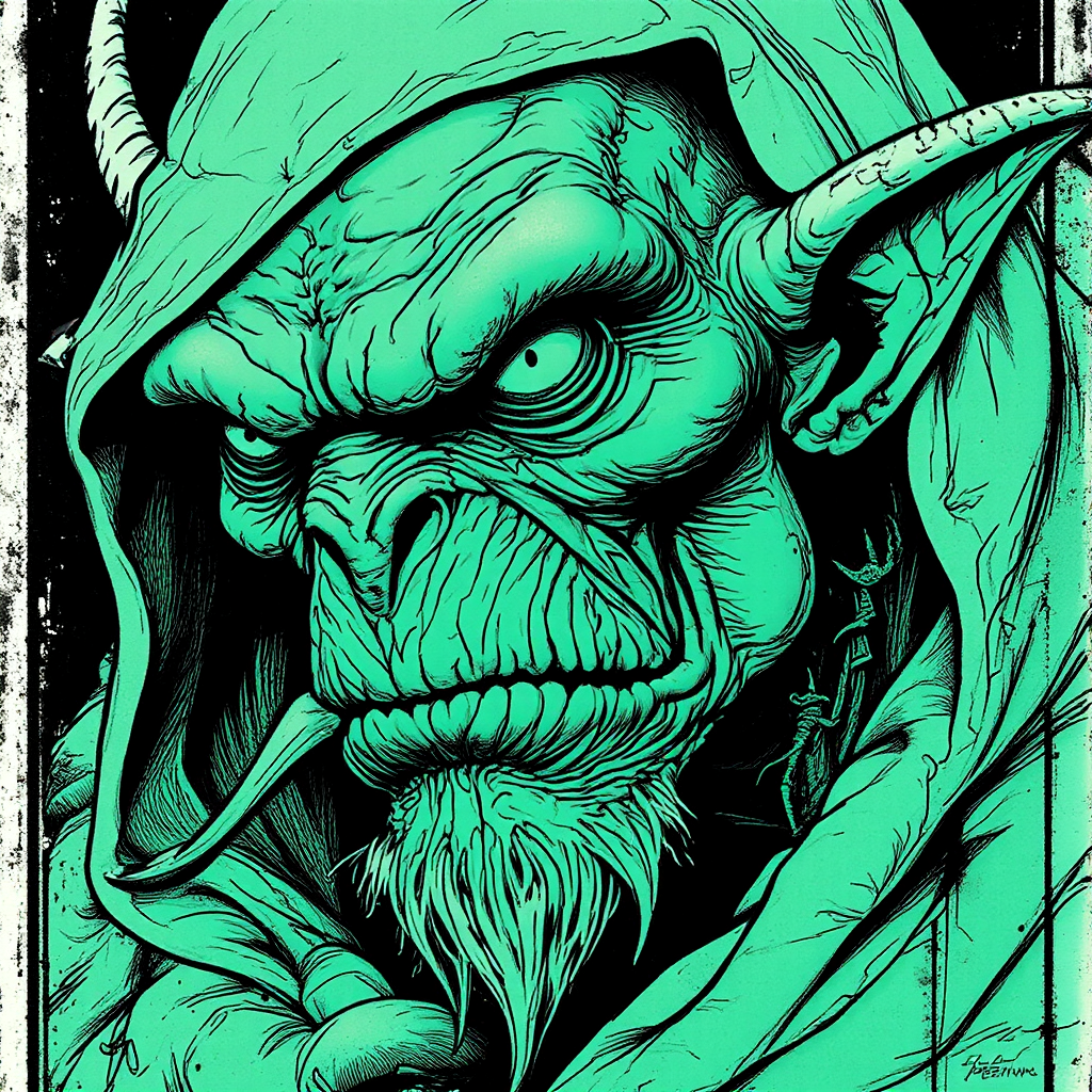 Closeup of fantasy tarot