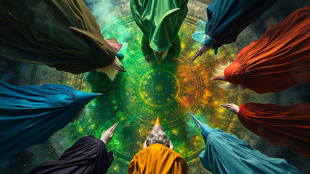 Five wizards in a