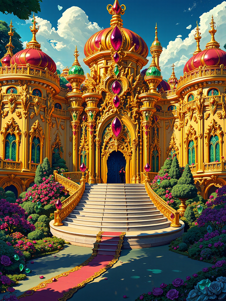 Baroque palace with jewels