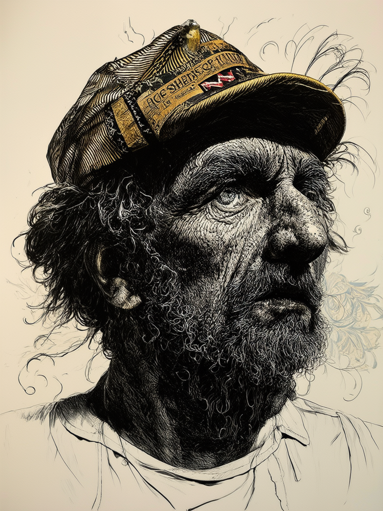 A highly detailed portrait