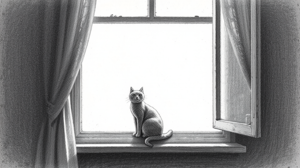 Pencil drawing of a