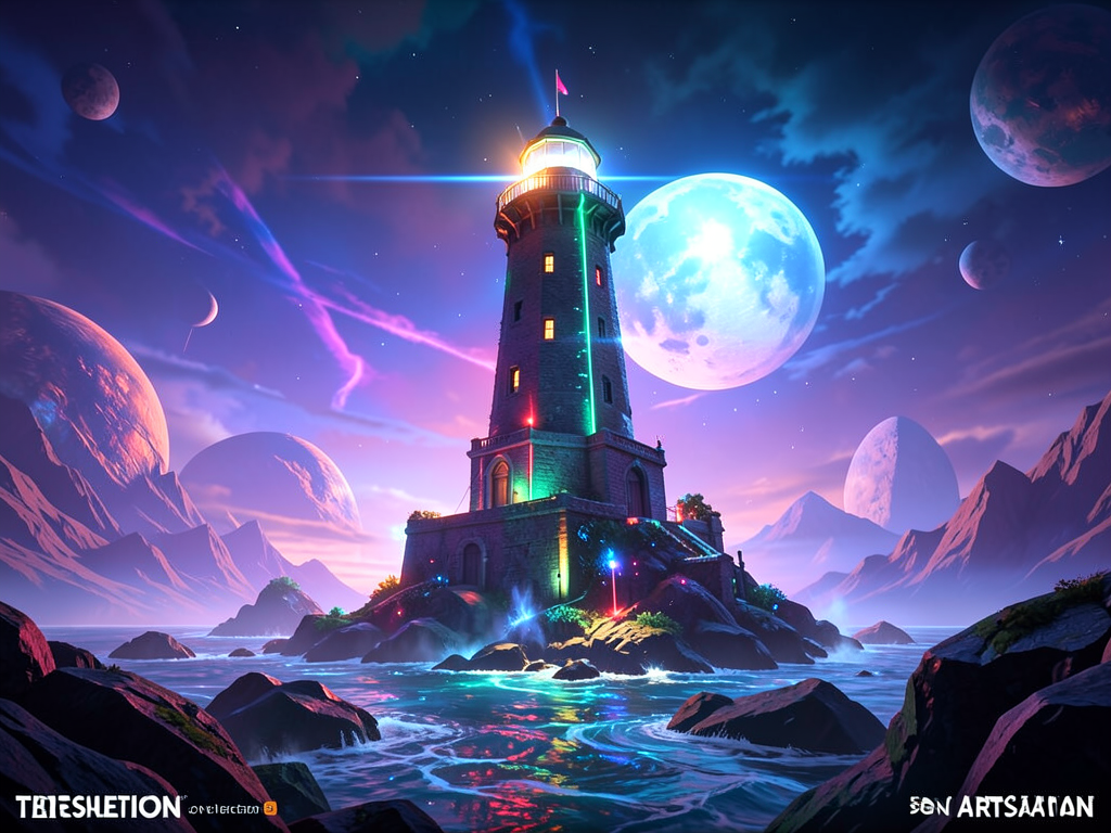 lighthouse on an alien