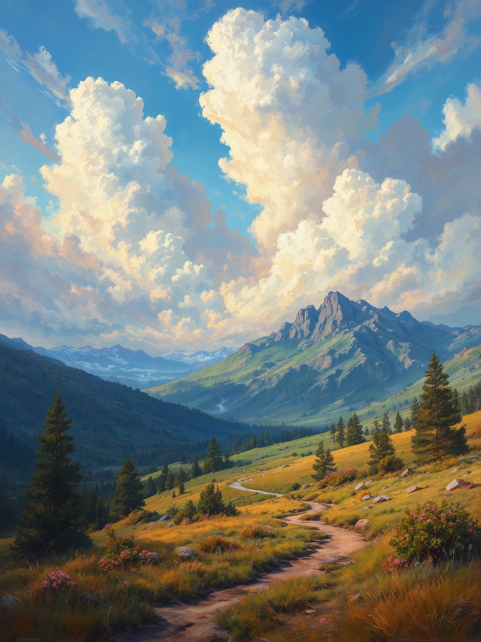 Majestic landscape with a