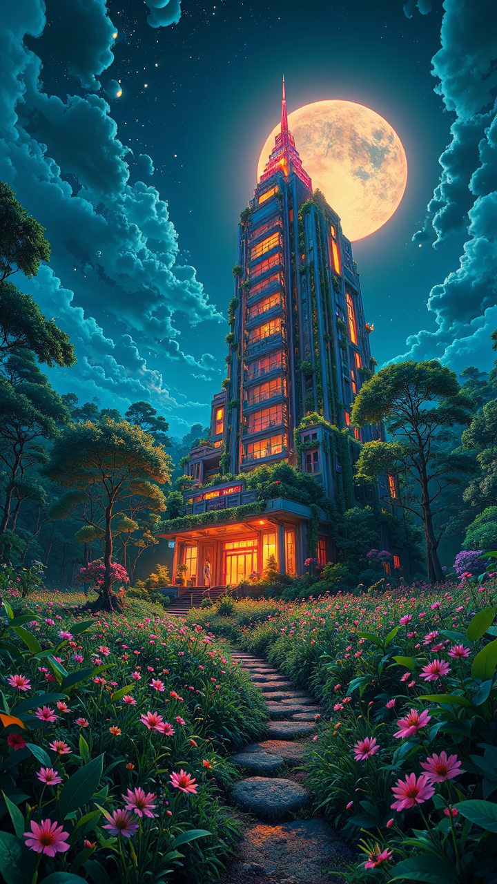 Building in a futuristic