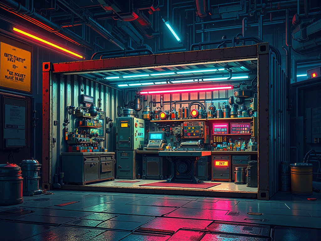 Small sci-fi machine shop