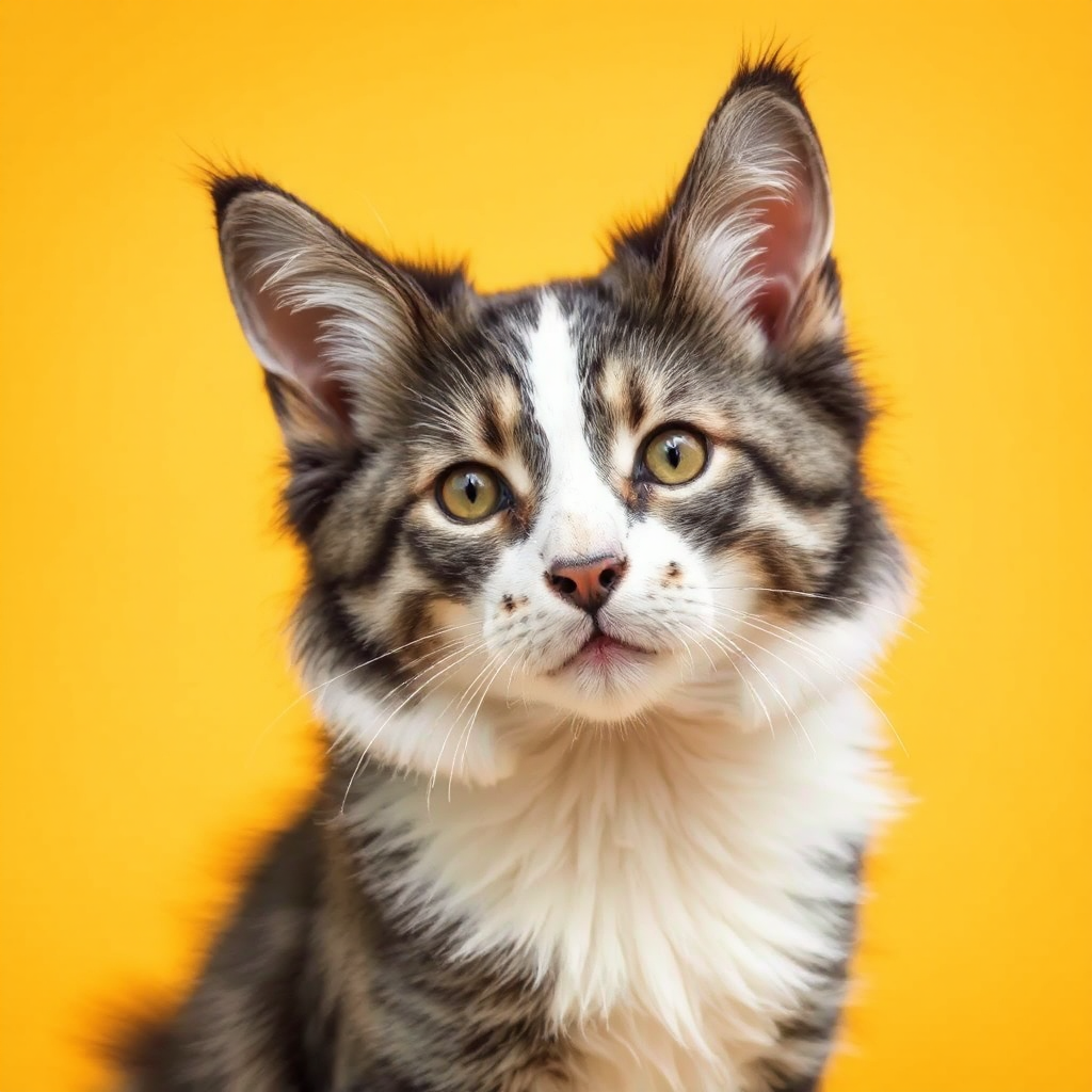 Border Collie-Gray Tabby Hybrid.