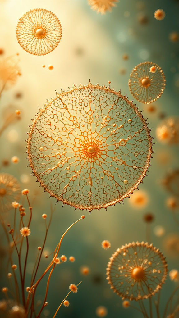 Cell division in diatoms.