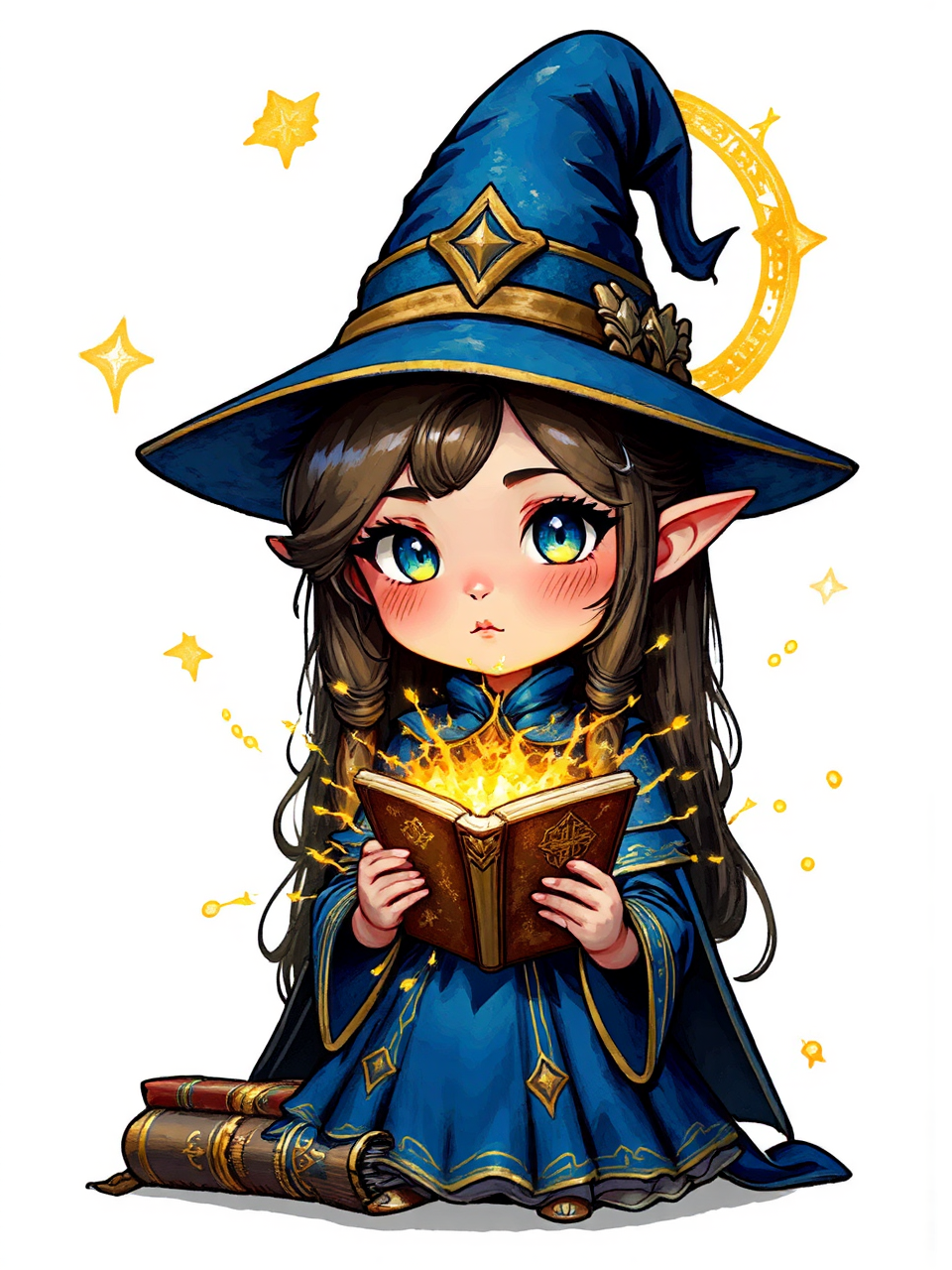 Girl alchemist in a