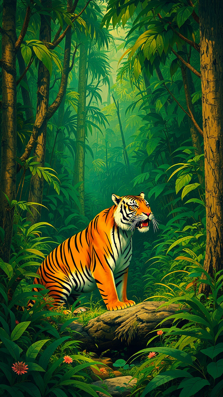 A tiger in a