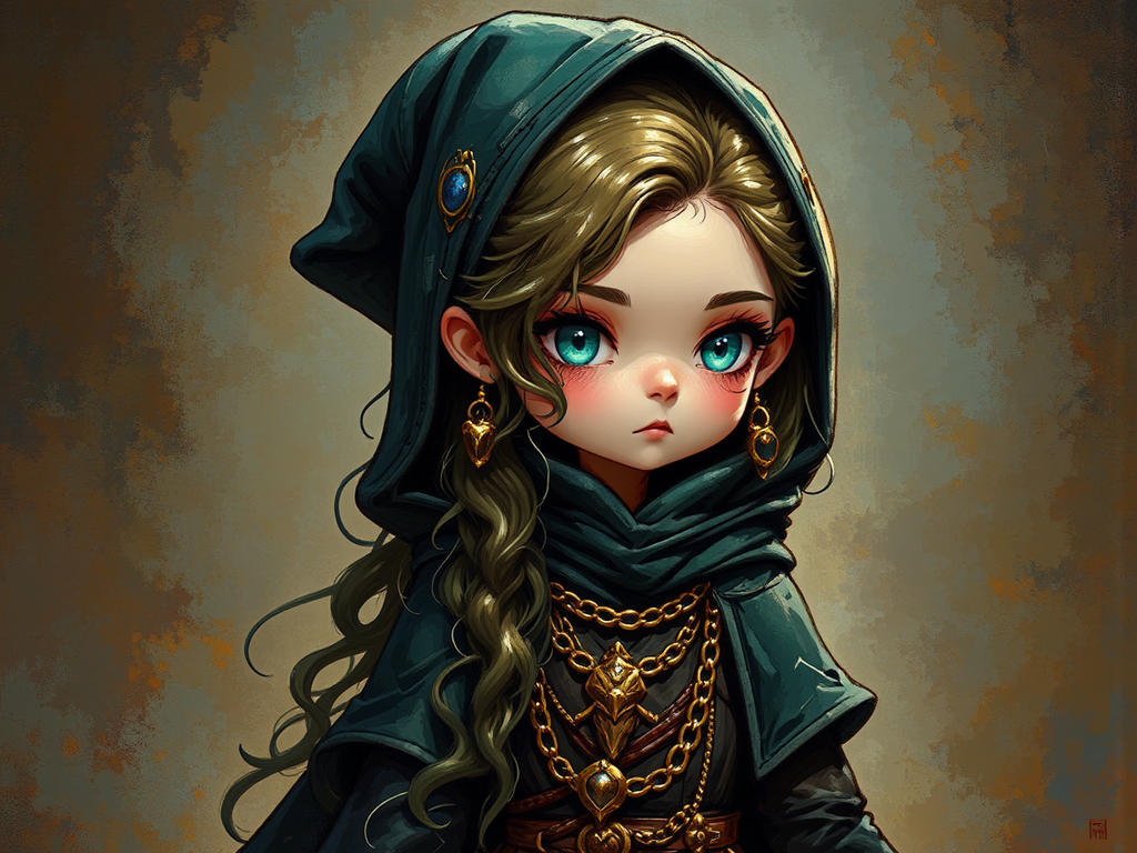 A fantasy portrait of
