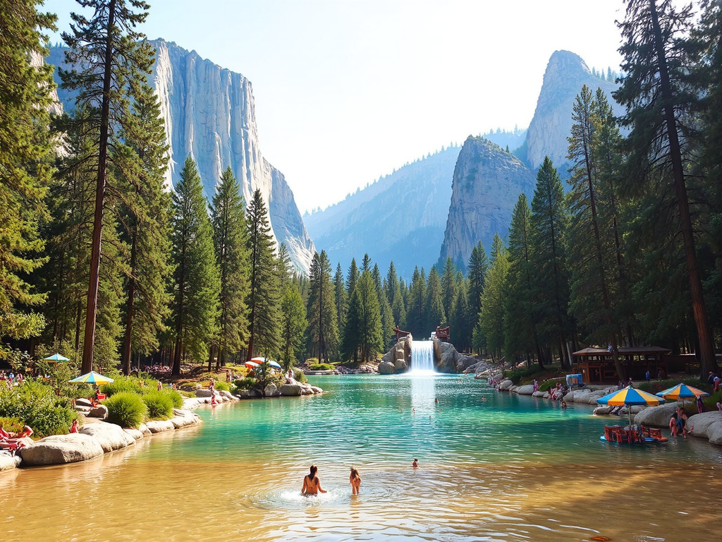 Water park in Yosemite