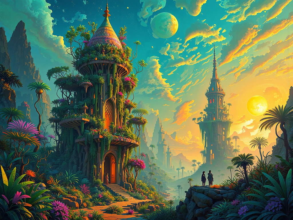 Ancient hanging gardens in