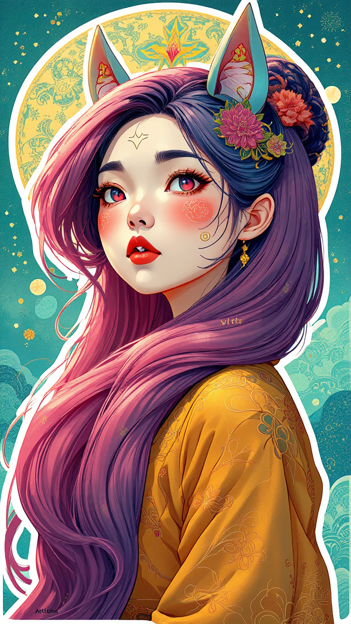 Victorian style lady with