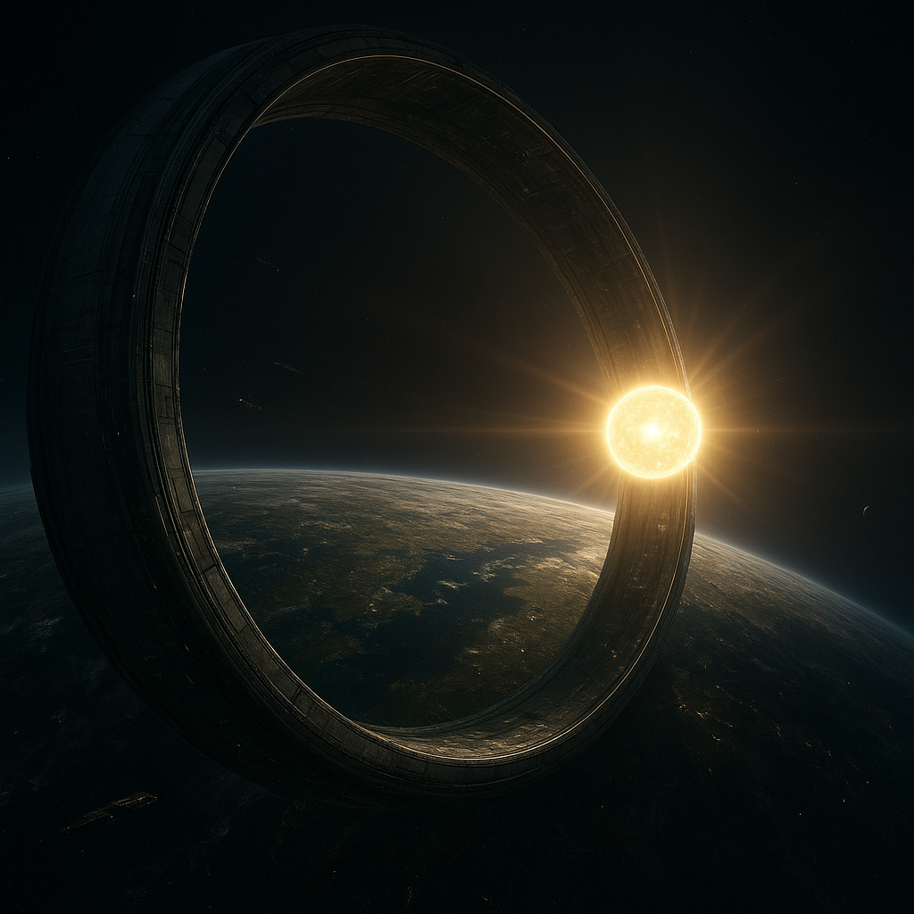 a ringworld around a star