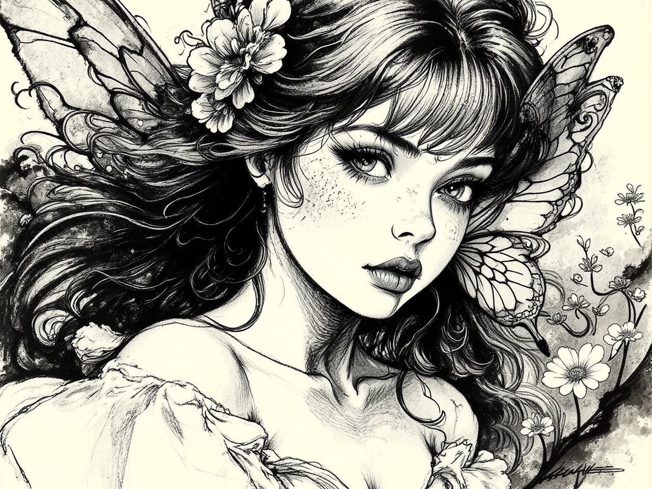 A young female fairy