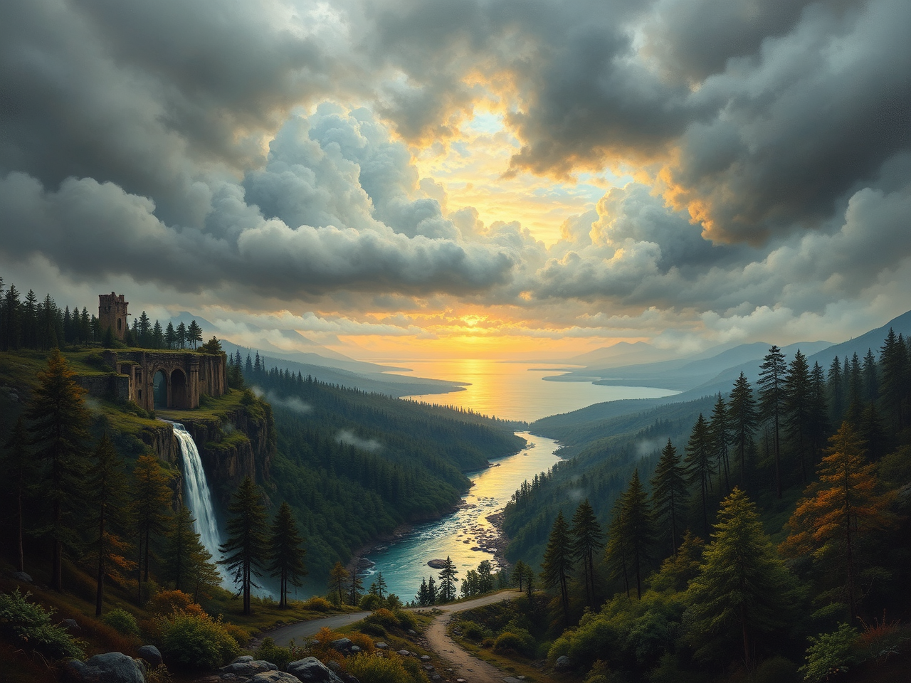 Ruins and landscapes in
