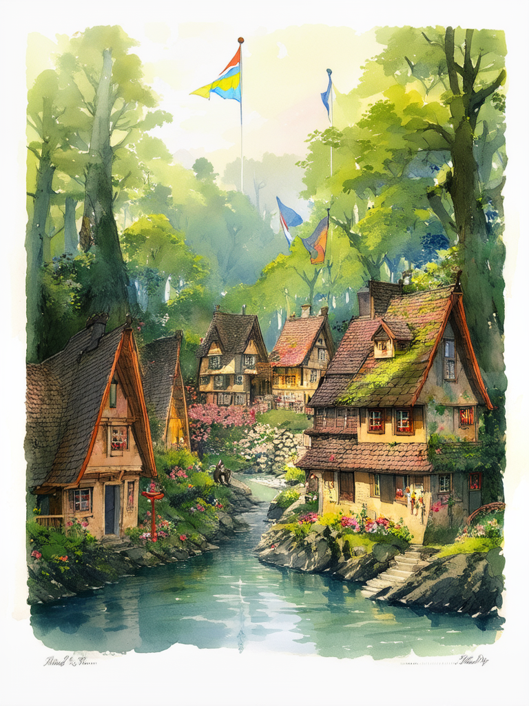 A village in a