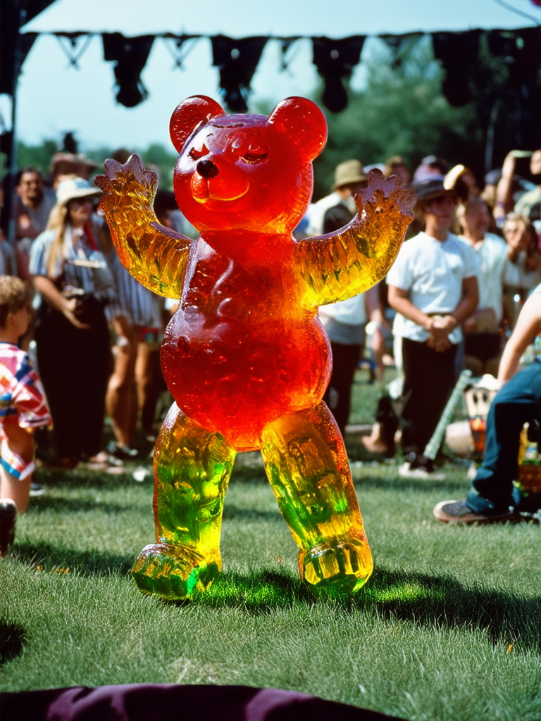 A gummy bear at