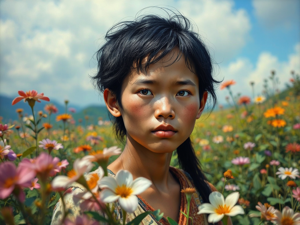 Hyperrealistic portrait of a