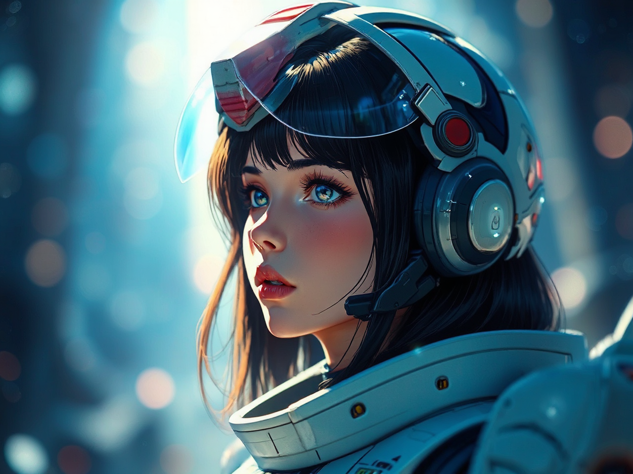 Anime portrait of young