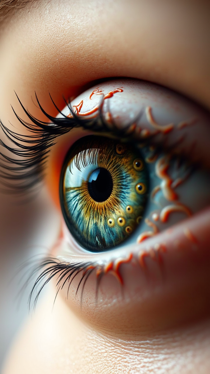 Baroque eyeball with smaller
