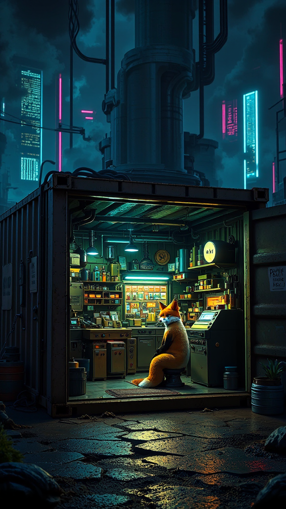Small sci-fi machine shop
