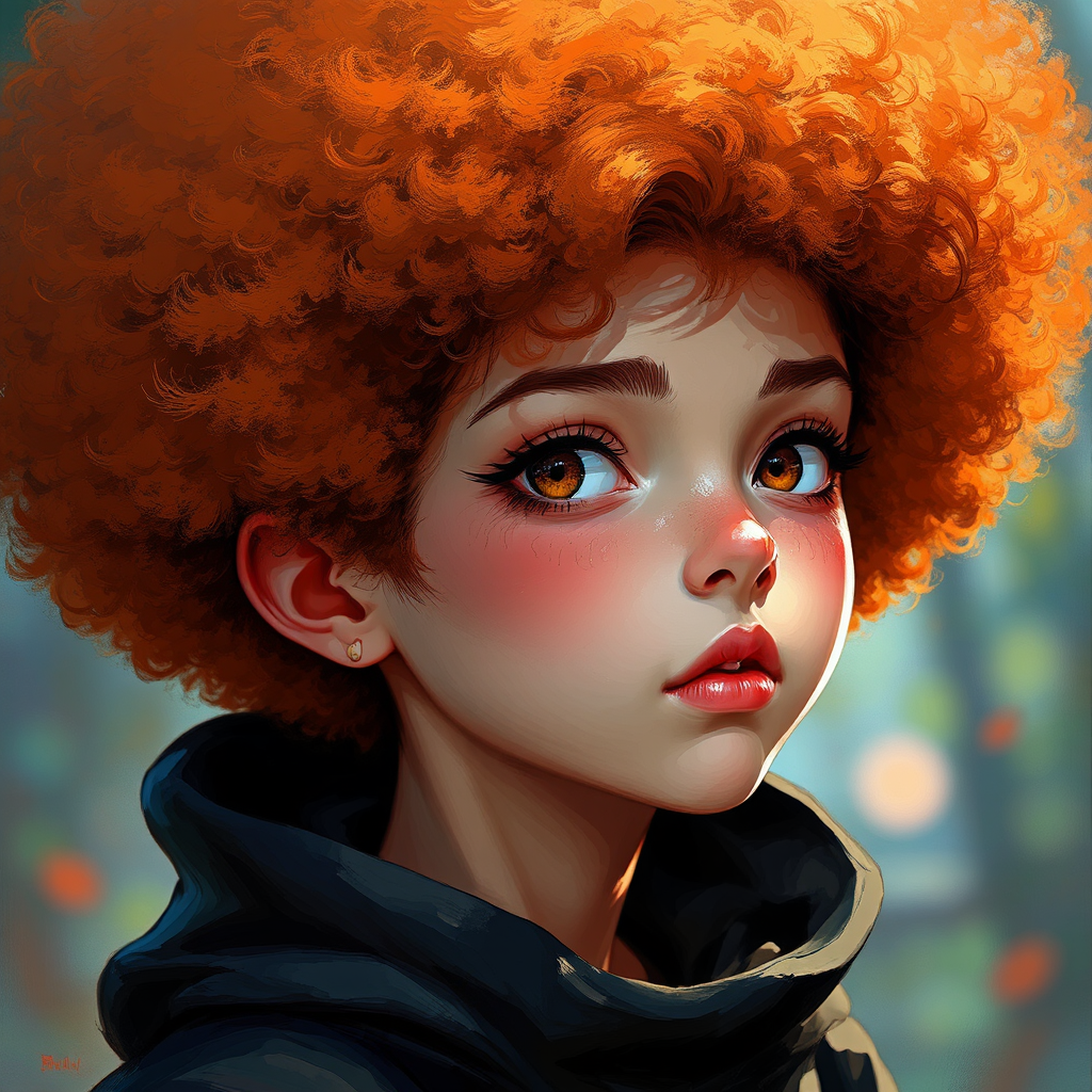 Anime pixie character portrait.