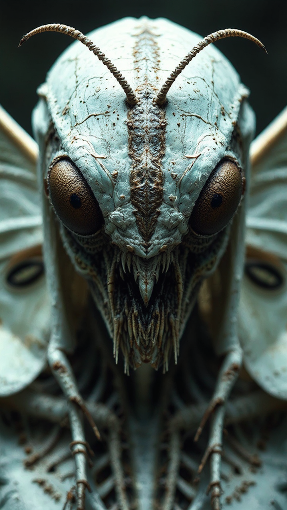 Moth-like humanoid with insect