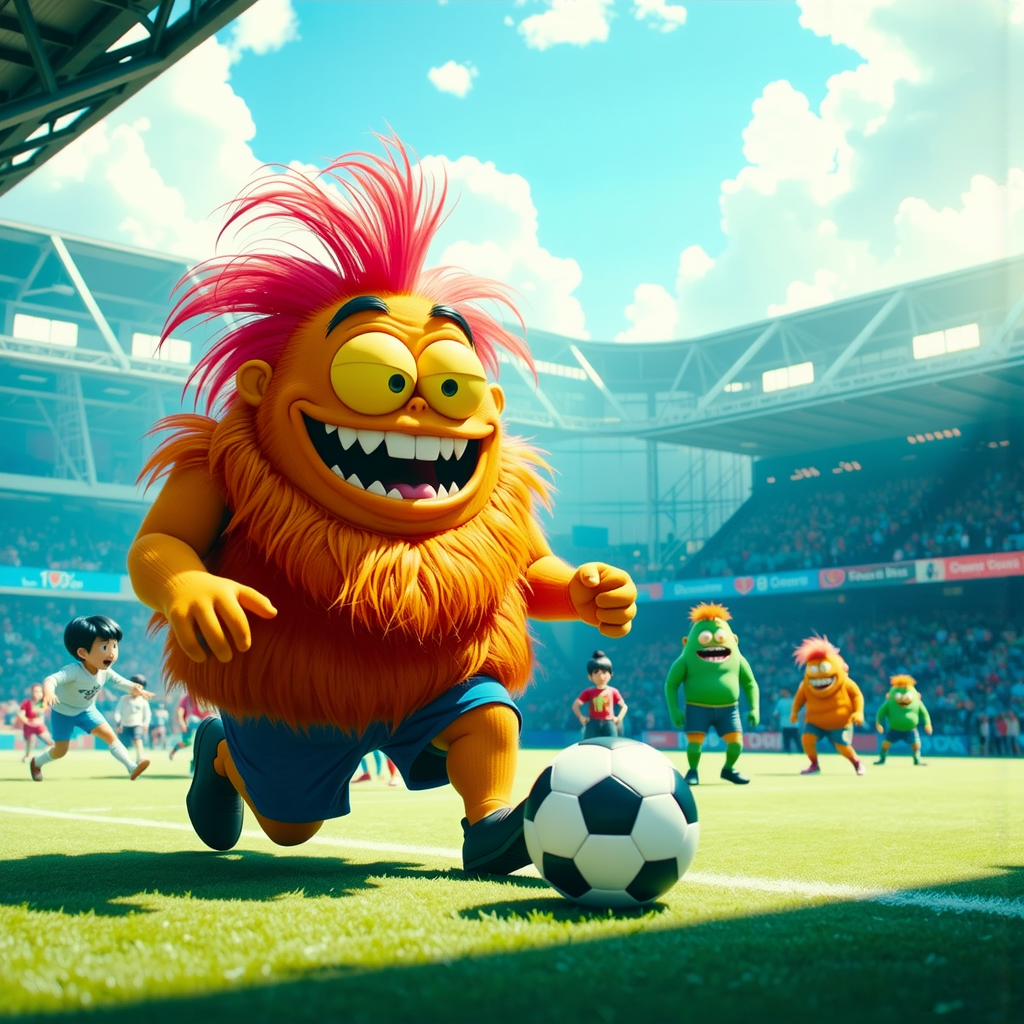 Monsters playing a game