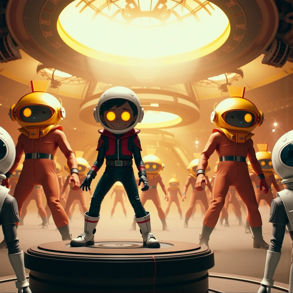 Morty in a spacesuit