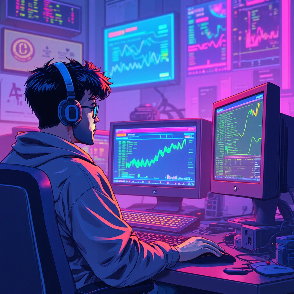 Man sitting at computer