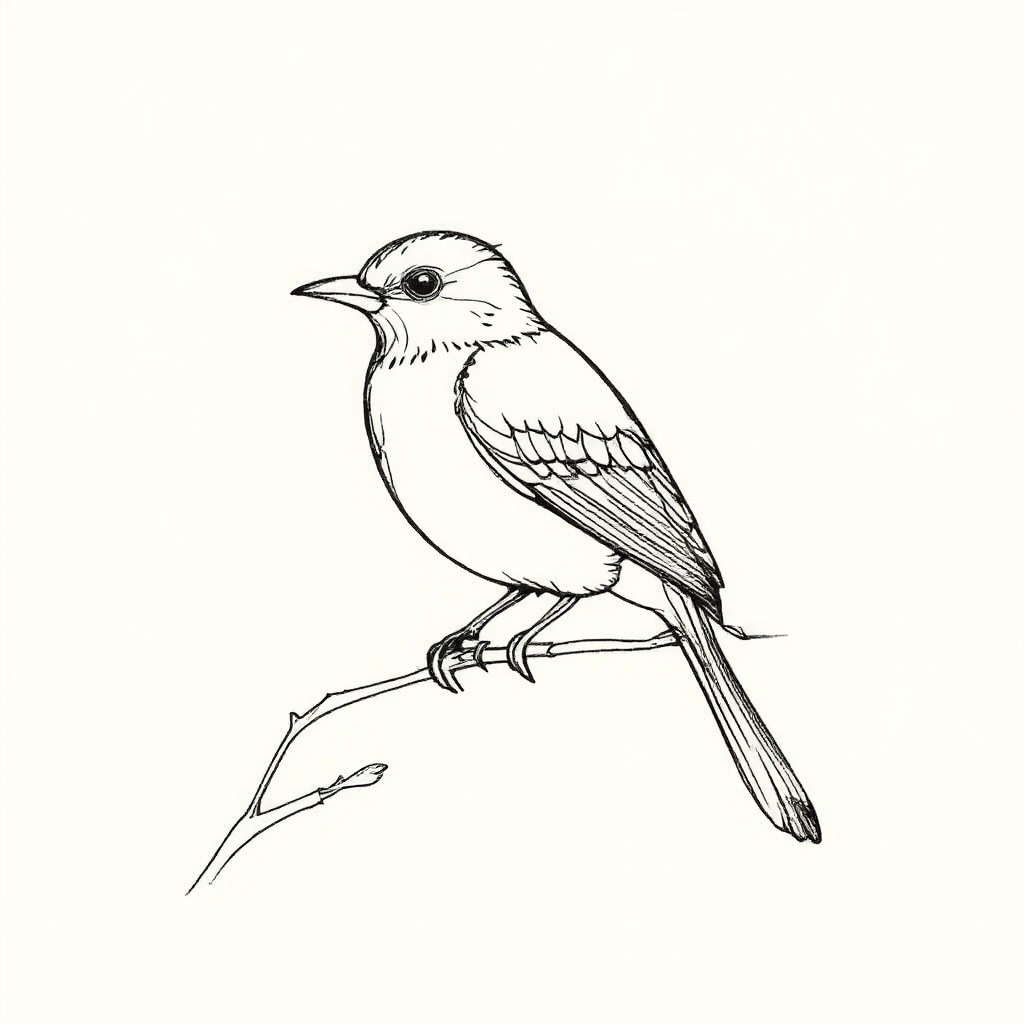 A bird in line