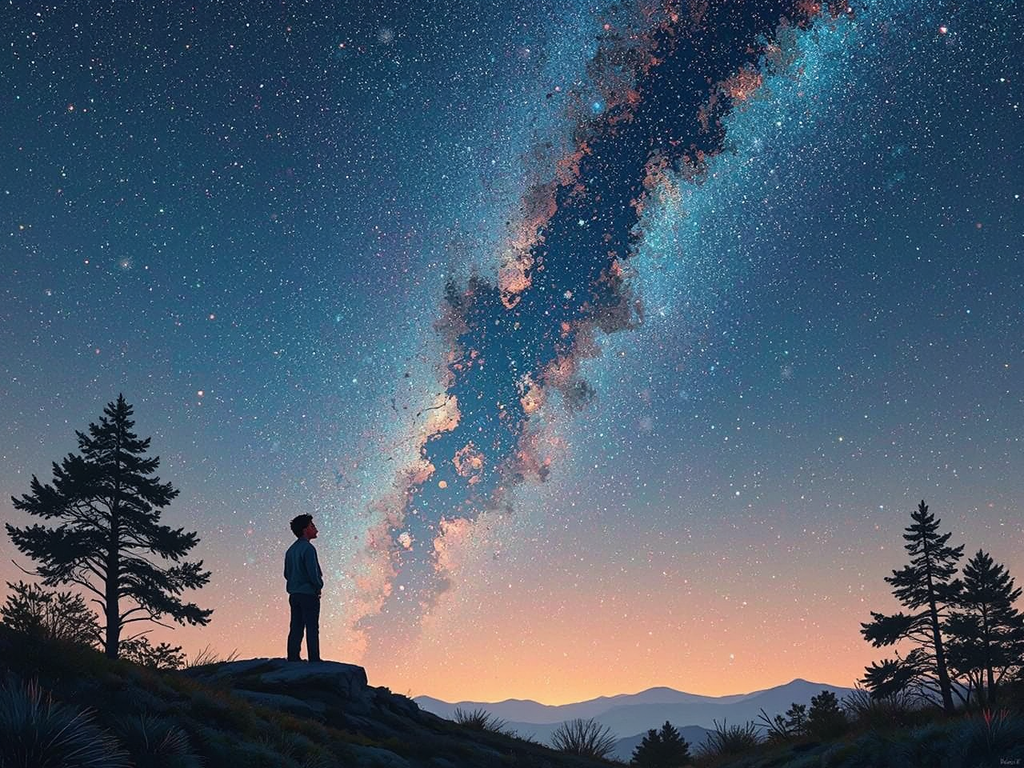 A person contemplates the