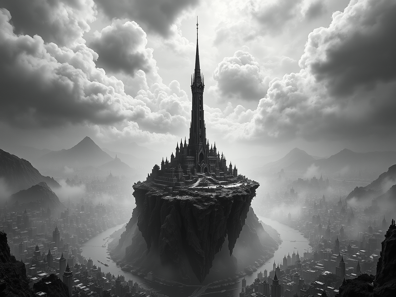 Isolated temple district of